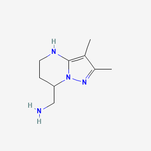 {2,3-dimethyl-4H,5H,6H,7H-pyrazolo[1,5-a]pyrimidin-7-yl}methanamine