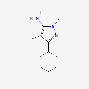 3-Cyclohexyl-1,4-dimethyl-1H-pyrazol-5-amine