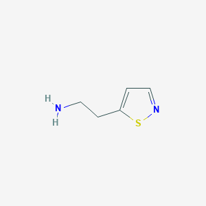 molecular formula C5H8N2S B13306374 2-(1,2-Thiazol-5-yl)ethan-1-amine 