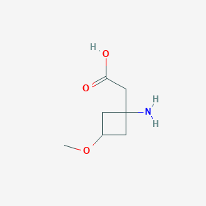 2-(1-Amino-3-methoxycyclobutyl)acetic acid