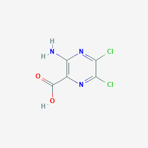 molecular formula C5H3Cl2N3O2 B1330639 3-氨基-5,6-二氯吡嗪-2-羧酸 CAS No. 4853-52-5