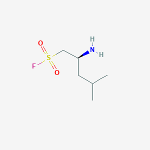 (2S)-2-Amino-4-methylpentane-1-sulfonyl fluoride