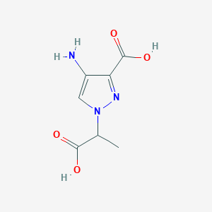 4-Amino-1-(1-carboxyethyl)-1H-pyrazole-3-carboxylic acid