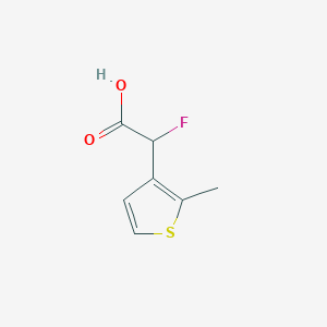 2-Fluoro-2-(2-methylthiophen-3-yl)acetic acid