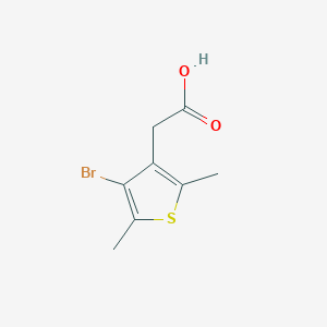 2-(4-Bromo-2,5-dimethylthiophen-3-yl)acetic acid