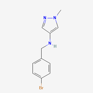 N-[(4-Bromophenyl)methyl]-1-methyl-1H-pyrazol-4-amine