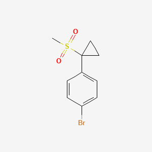 1-Bromo-4-(1-methanesulfonylcyclopropyl)benzene