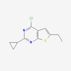 4-Chloro-2-cyclopropyl-6-ethylthieno[2,3-d]pyrimidine