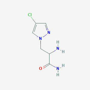 2-Amino-3-(4-chloro-1H-pyrazol-1-YL)propanamide