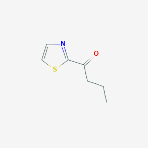 molecular formula C7H9NOS B13306483 2-Butanoyl-thiazole 