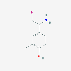 4-(1-Amino-2-fluoroethyl)-2-methylphenol