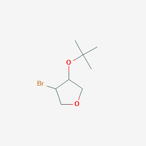 3-Bromo-4-(tert-butoxy)oxolane