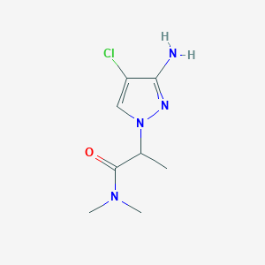 2-(3-amino-4-chloro-1H-pyrazol-1-yl)-N,N-dimethylpropanamide