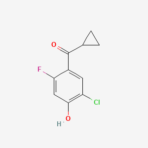 2-Chloro-4-cyclopropanecarbonyl-5-fluorophenol