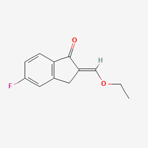 2-(Ethoxymethylidene)-5-fluoro-2,3-dihydro-1H-inden-1-one