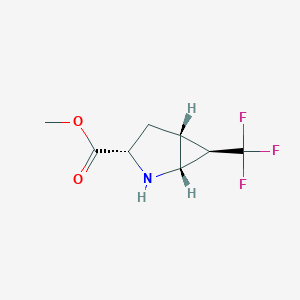 methyl (1R,3S,5R,6R)-6-(trifluoromethyl)-2-azabicyclo[3.1.0]hexane-3-carboxylate