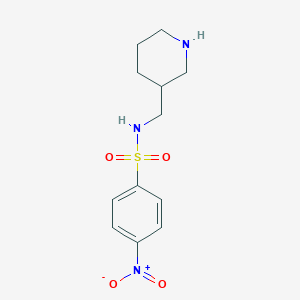 4-Nitro-N-[(piperidin-3-yl)methyl]benzene-1-sulfonamide