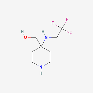 {4-[(2,2,2-Trifluoroethyl)amino]piperidin-4-YL}methanol