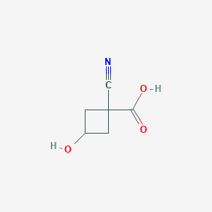 1-Cyano-3-hydroxycyclobutane-1-carboxylic acid