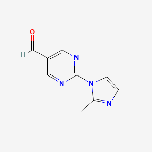 2-(2-Methyl-1H-imidazol-1-YL)pyrimidine-5-carbaldehyde