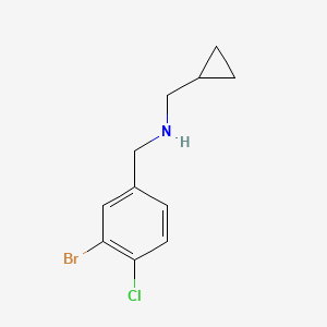 [(3-Bromo-4-chlorophenyl)methyl](cyclopropylmethyl)amine