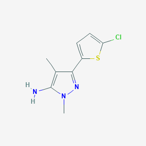 3-(5-chlorothiophen-2-yl)-1,4-dimethyl-1H-pyrazol-5-amine