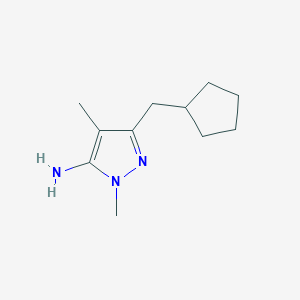 3-(Cyclopentylmethyl)-1,4-dimethyl-1H-pyrazol-5-amine