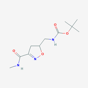 tert-Butyl N-{[3-(methylcarbamoyl)-4,5-dihydro-1,2-oxazol-5-yl]methyl}carbamate