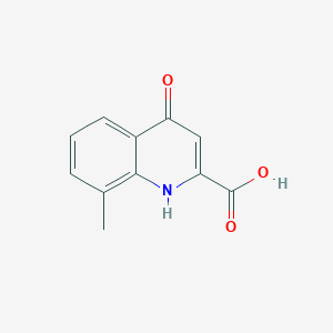 molecular formula C11H9NO3 B1330672 Acide 4-hydroxy-8-méthylquinoléine-2-carboxylique CAS No. 35975-56-5