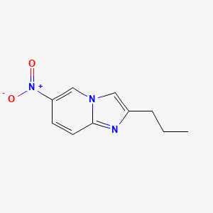 molecular formula C10H11N3O2 B13306760 6-Nitro-2-propyl-imidazo[1,2-A]pyridine 