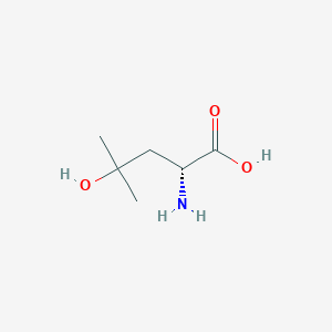 molecular formula C6H13NO3 B13306785 (R)-2-Amino-4-hydroxy-4-methylpentanoic acid 