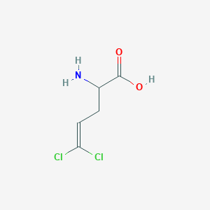 molecular formula C5H7Cl2NO2 B13306824 2-Amino-5,5-dichloropent-4-enoic acid 