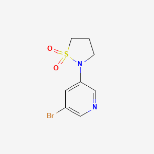 2-(5-Bromopyridin-3-yl)-1lambda6,2-thiazolidine-1,1-dione