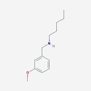 molecular formula C13H21NO B13306863 [(3-Methoxyphenyl)methyl](pentyl)amine 