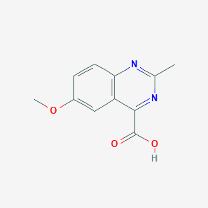 molecular formula C11H10N2O3 B13306877 6-Methoxy-2-methylquinazoline-4-carboxylic acid 