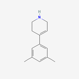 molecular formula C13H17N B13306958 4-(3,5-Dimethylphenyl)-1,2,3,6-tetrahydropyridine 