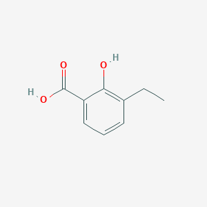 molecular formula C9H10O3 B1330702 3-Ethyl-2-hydroxybenzoic acid CAS No. 4295-51-6