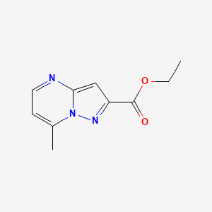 molecular formula C10H11N3O2 B13307028 Ethyl 7-methylpyrazolo[1,5-a]pyrimidine-2-carboxylate 