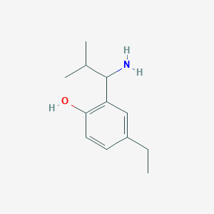 2-(1-Amino-2-methylpropyl)-4-ethylphenol