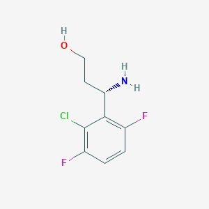 (3S)-3-Amino-3-(2-chloro-3,6-difluorophenyl)propan-1-OL