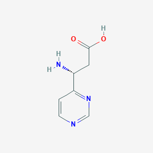 (3R)-3-amino-3-(pyrimidin-4-yl)propanoic acid