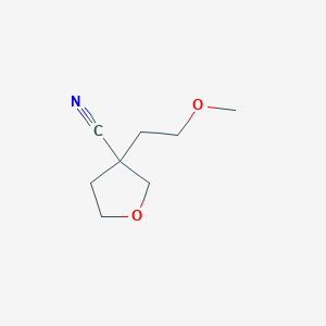 3-(2-Methoxyethyl)oxolane-3-carbonitrile