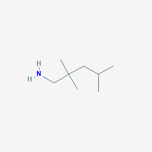 molecular formula C8H19N B13307194 2,2,4-Trimethylpentan-1-amine CAS No. 44798-19-8