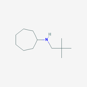 molecular formula C12H25N B13307243 N-(2,2-dimethylpropyl)cycloheptanamine 