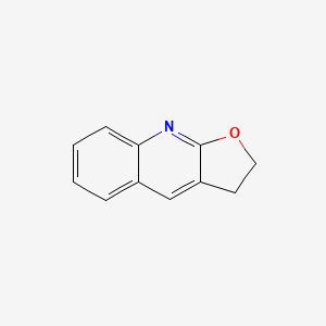 molecular formula C11H9NO B1330725 2,3-Dihydrofuro[2,3-b]quinoline CAS No. 14694-19-0