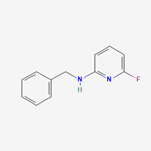 molecular formula C12H11FN2 B13307296 N-benzyl-6-fluoropyridin-2-amine 