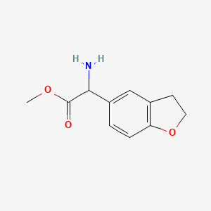 Methyl 2-amino-2-(2,3-dihydro-1-benzofuran-5-yl)acetate