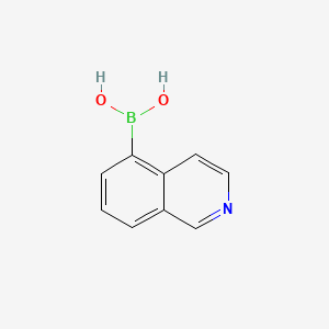 molecular formula C9H8BNO2 B1330735 异喹啉-5-硼酸 CAS No. 371766-08-4