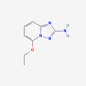 molecular formula C8H10N4O B13307376 5-Ethoxy-[1,2,4]triazolo[1,5-A]pyridin-2-amine 