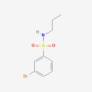 molecular formula C9H12BrNO2S B13307378 3-Bromo-N-n-propylbenzenesulfonamide 